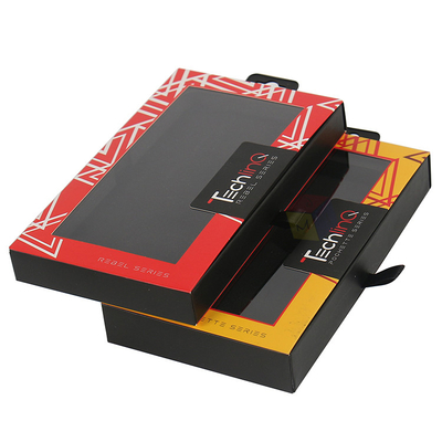 comprar Caja de embalaje de caja de teléfono impresa a medida Ventana transparente cajón abierto deslizante online manufacture