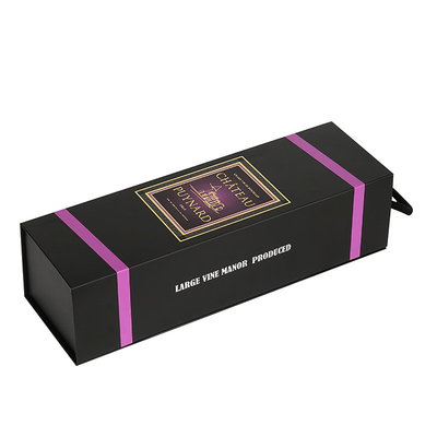 comprare Scatola regalo di vino magnetico di cartone leggero e duro personalizzata con maniglia online manufacture