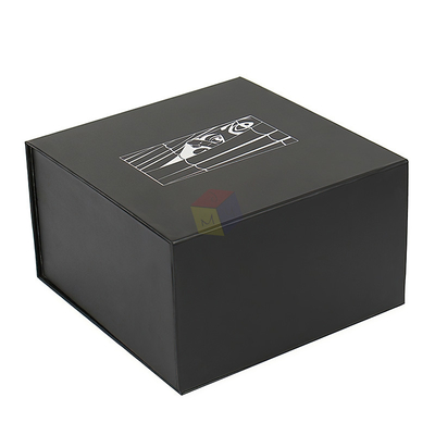 Buy Matte Black Apparel Packaging Box Flat Folding Baseball Cap Shipping Box online manufacture