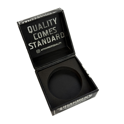 Buy Black Book Shape Cigarette Packaging Box Magnetic Paper Cigarette Case With EVA Foam online manufacture