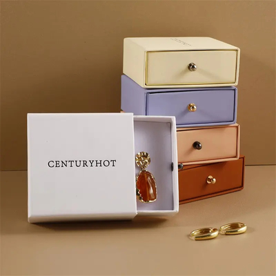 kaufen Customized Logo Recycling Karton Schiebe aus Papier Schmuckboxen für personalisierte Ring Ohrring und Armband Geschenke online manufacture