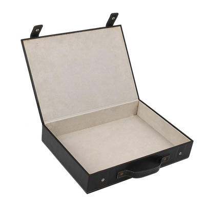 Cardboard Suitcase Gift Box with Handle Box Type Rigid Boxes Printing Handling Embossing