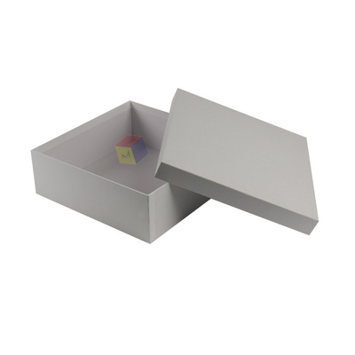 Empty Custom Logo White Rigid Apparel Cloth Custom Cardboard Shoe Boxes Packaging With Lid