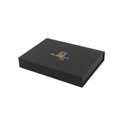 Sturdy Black A4 Paper Gift Packaging Custom Magnetic Box Cardboard Personalized Foil Logo
