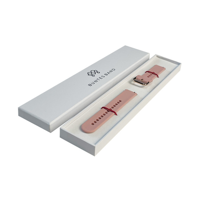 Hot Stamping Matte Lamination Watch Strap Box with Custom Logo and Foam Insert Design
