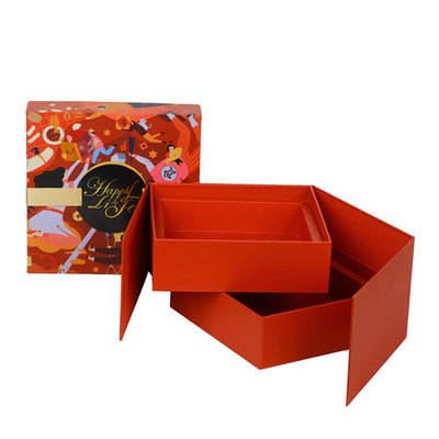 Red Luxury Custom Cardboard Dry Fruit Chocolate Sweet Box Gift Packaging