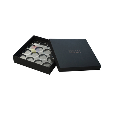 Chocolate Gift Box with Clear Inside Tray and Paperboard Rigid Boxes Luxury Packaging