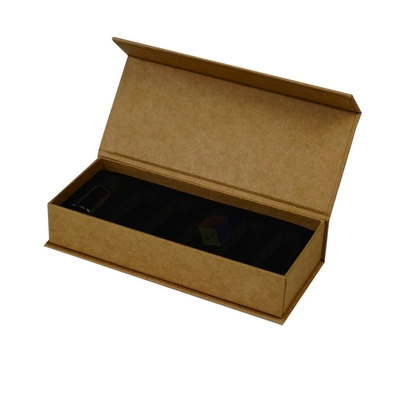 Kraft Paper Cosmetic Serum Dropper Bottle Packaging Gift Boxes with Foam Insert Rigid Boxes