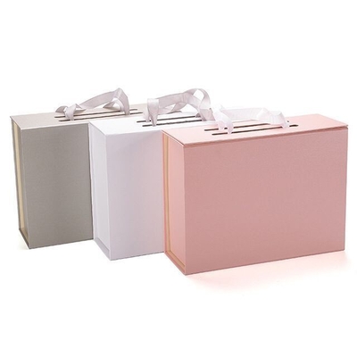 Born Baby Gift Set Box with Handle and Custom Print Foldable Magnetic Flap Closure