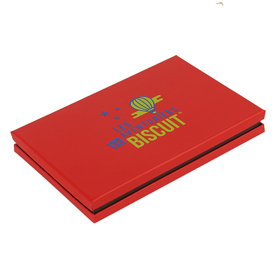 2 Piece Lid and Base Rigid Cardboard Biscuit Box for Eco-Friendly Packaging