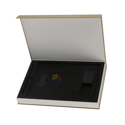 Industrial Book Shape Magnetic Closure Rigid Cardboard Packaging with Custom Logo Print