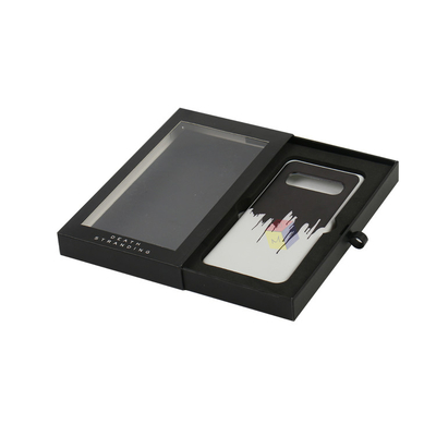 Recyclable Electronic Packaging Box Eco Friendly Sliding Drawer With Clear Window
