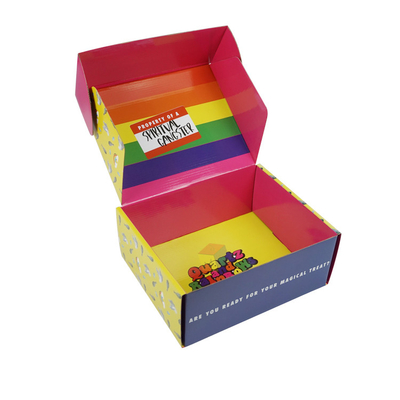 Custom Logo Printed Corrugated Cosmetic Box Eco-Friendly Book Shape Box for Shipping