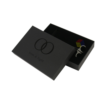 Custom Logo Black Rigid Paper Cardboard Packaging Lid and Base Gift Boxes Custom Orders