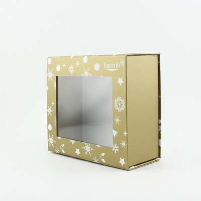 Eco Friendly Versatile Luxury Cardboard Boxes Custom With Clear Pvc Window