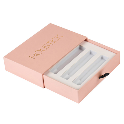 Moisture Proof Custom Lip Gloss Packaging Sliding Drawer Environmental Friendly