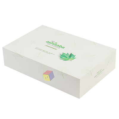 Rectangle Cardboard Tea Bag Gift Box High Capacity With Paper Insert