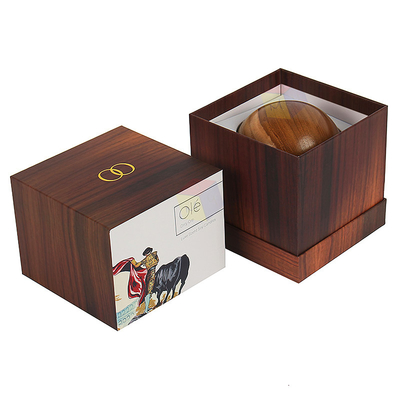 Luxury Empty Lid And Base Candle Gift Box Packaging With Foam Inserts