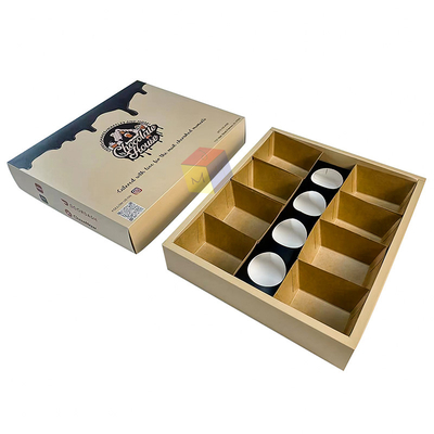 Recycled Food Paper Gift Box Kraft Paper Foldable Takeaway Paper Dessert Boxes