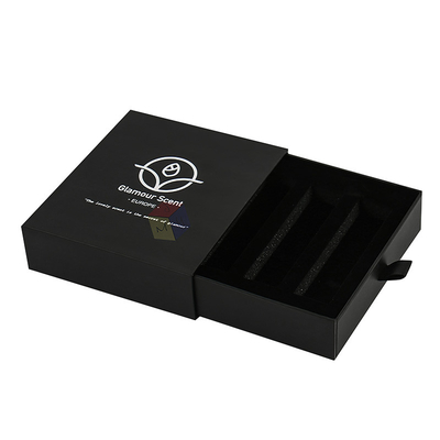 Custom Cosmetic Packaging Box Lipstick Sliding Drawer Gift Boxes With Foam Tray