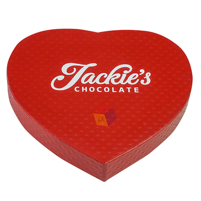 Hard Cardboard Food Paper Gift Box Empty Custom Valentine Heart Chocolate Box