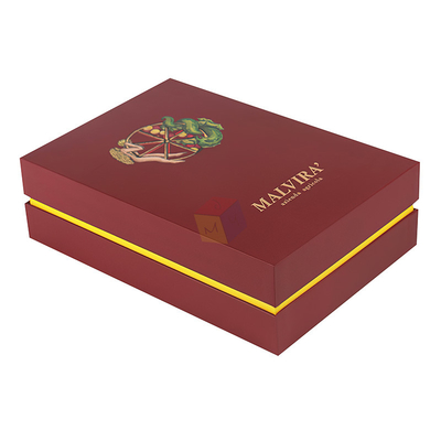 Luxury Design Hard Cardboard Gift Packaging Single Wine Paper Boxes Custom Print With Foam Insert