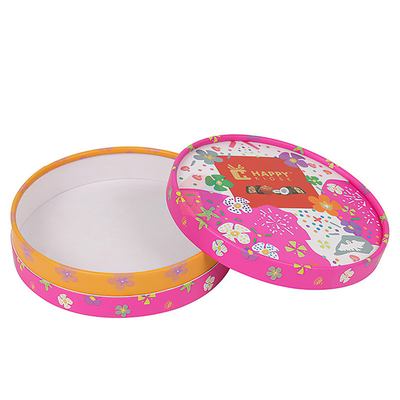 Empty Custom Printing Rigid Cardboard Luxury Cookies Round Chocolate Boxes Paper Gift Packaging
