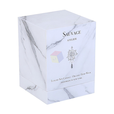 Luxury Custom Logo Rigid Cardboard Paper Scented Soy Wax Candle With Glass Jar And Gift Box Packaging and Foam