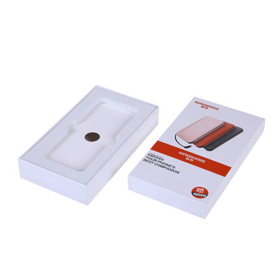 Customize Electronic Packaging Box Cardboard Paper Power Bank Box With Foam Insert